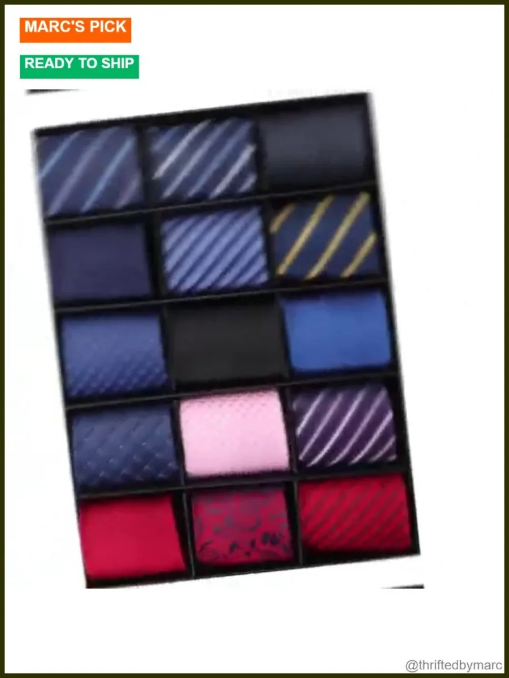 15pcs Men's Classic Necktie Set Woven Jacquard Ties Gift Box Party